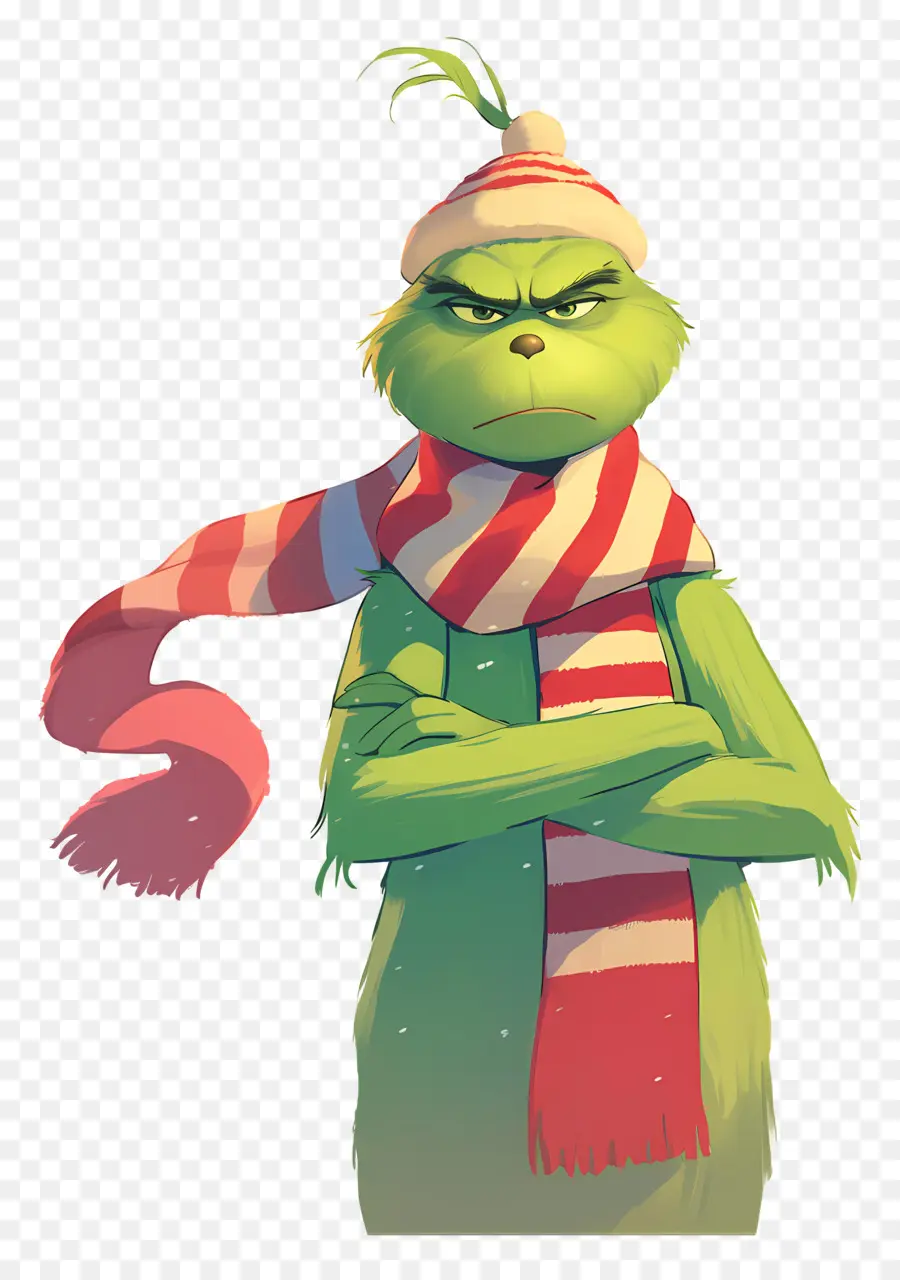 Kartun Grinch，Karakter Hijau PNG