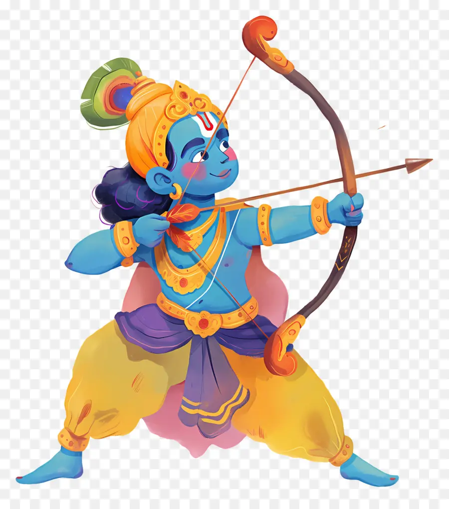 Ram Navami，Pemanah Biru PNG