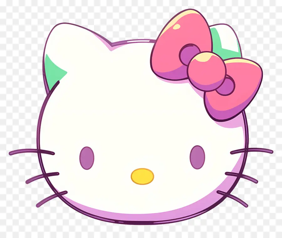 Wajah Hello Kitty，Halo Kitty PNG