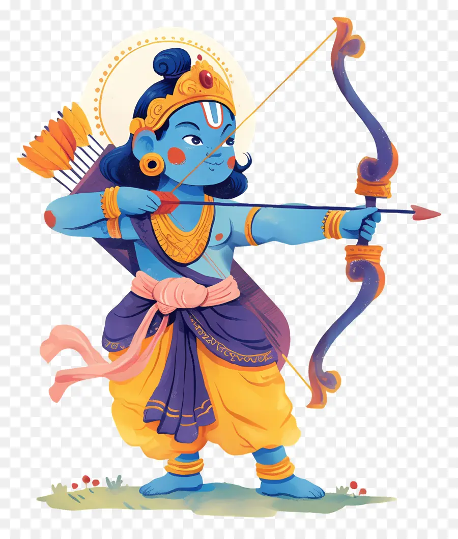 Ram Navami，Pemanah Biru PNG