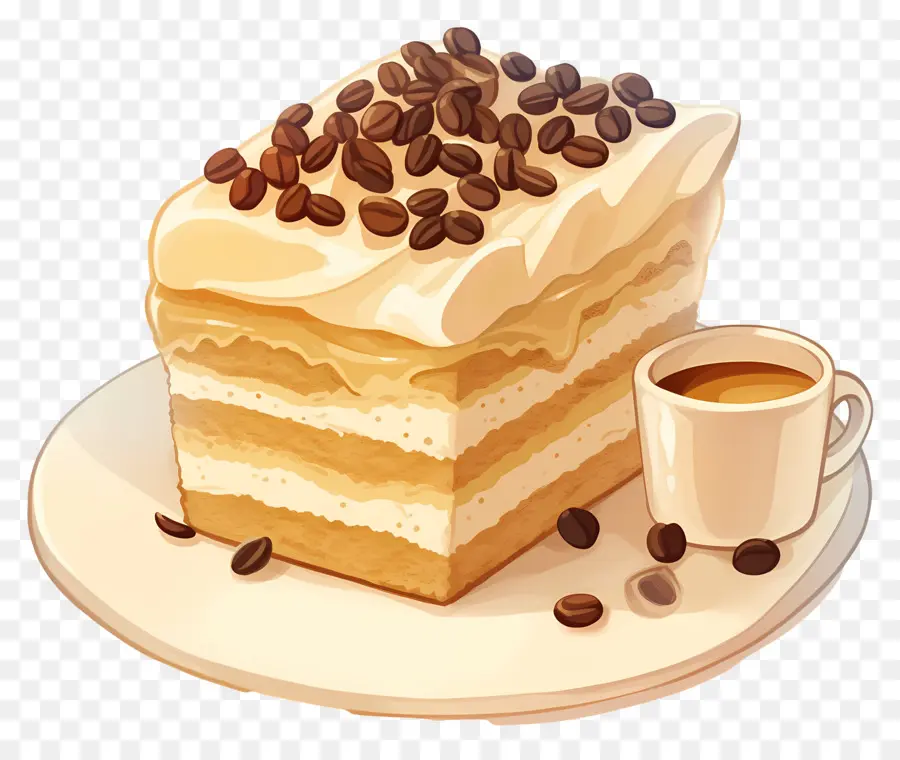 Kue Tiramisu，Kue Dan Kopi PNG