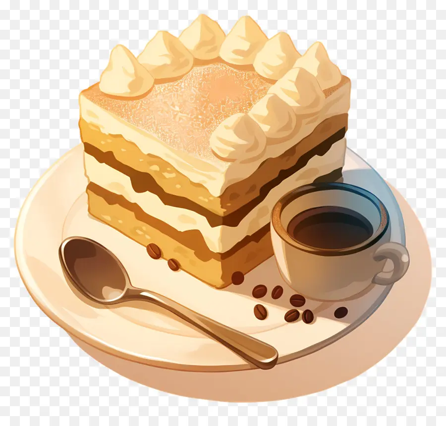 Kue Tiramisu，Kue Dan Kopi PNG