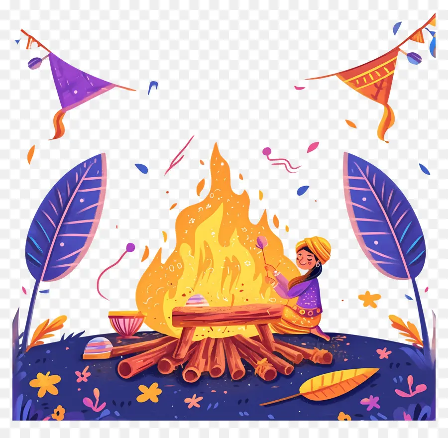 Selamat Lohri，Perayaan Api Unggun PNG