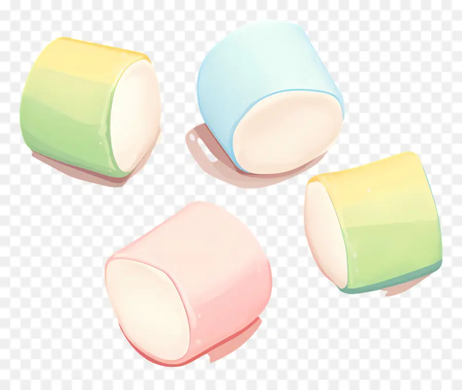 Marshmallow，Marshmallow Bulat PNG