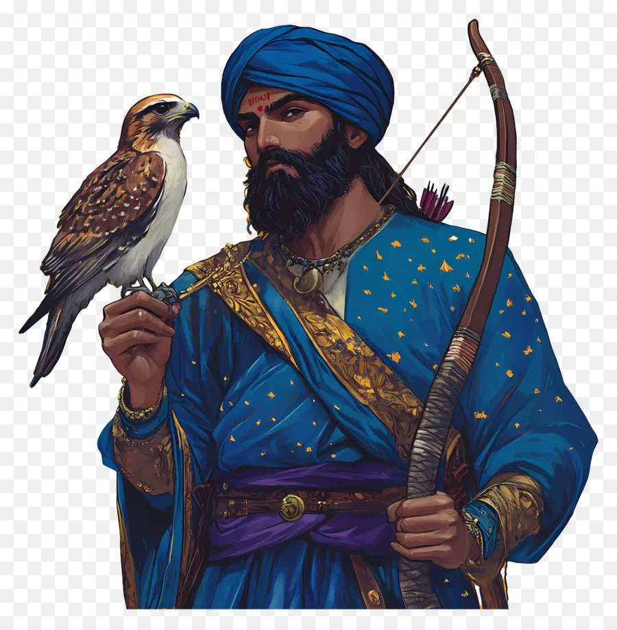 Guru Govind Singh Jayanti，Pemanah Dengan Burung PNG