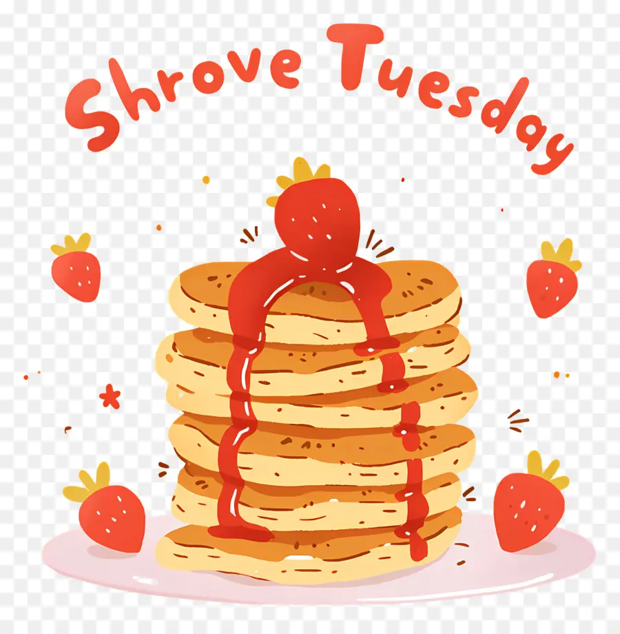 Shrove Selasa，Pancake Dengan Sirup PNG