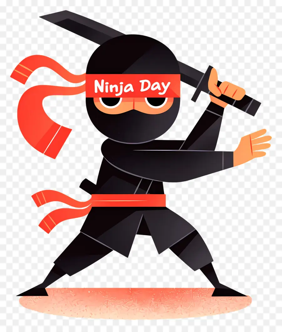 Hari Ninja，Ninja Dengan Pedang PNG