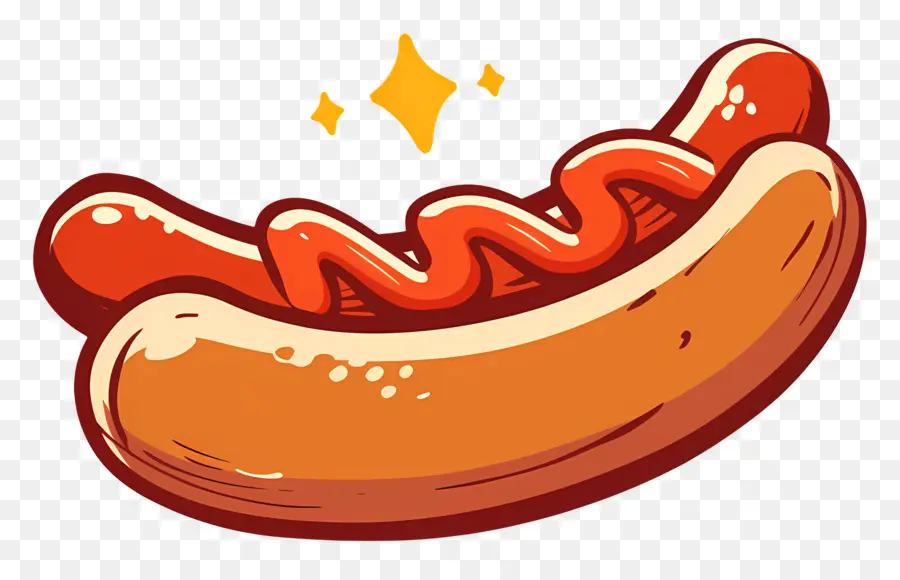 Sosis Panas，Hotdog Dengan Mustard PNG