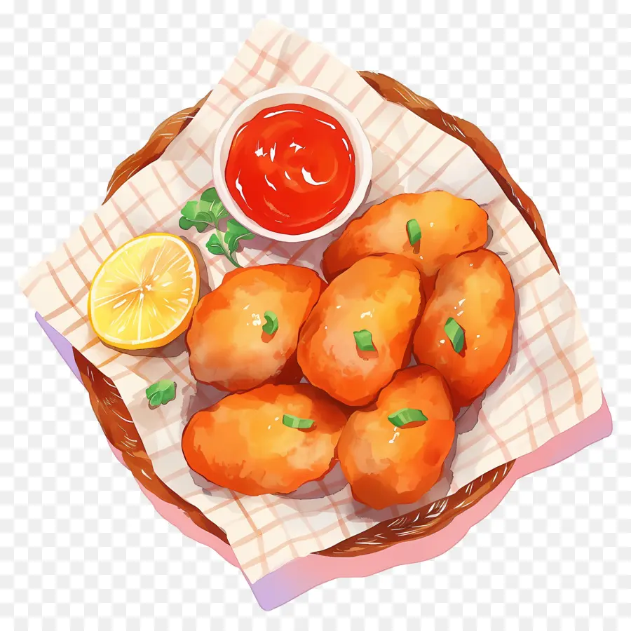 Nugget Ayam Goreng，Nugget Goreng PNG