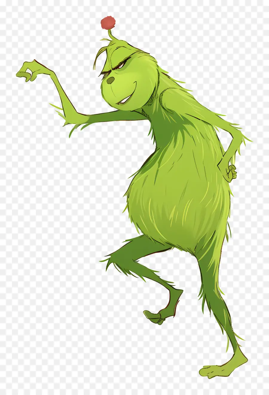 Kartun Grinch，Karakter Hijau PNG