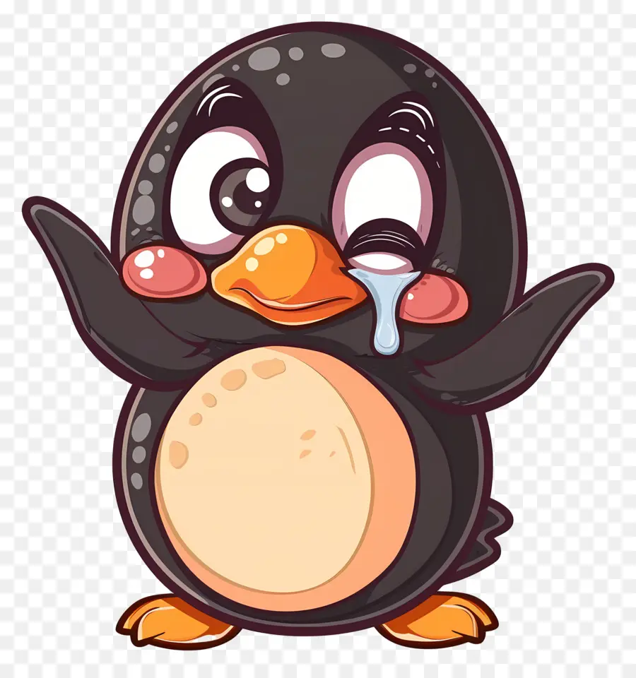 Pinguin Menangis，Pinguin Hitam PNG