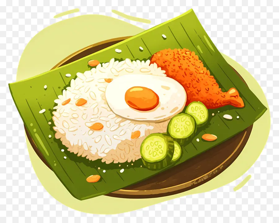 Nasi Lemak，Nasi Dan Telur PNG