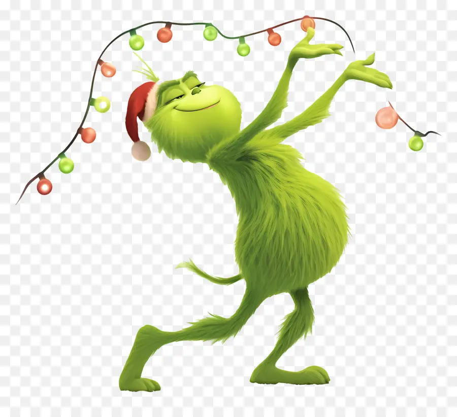 Kartun Grinch，Karakter Hijau PNG