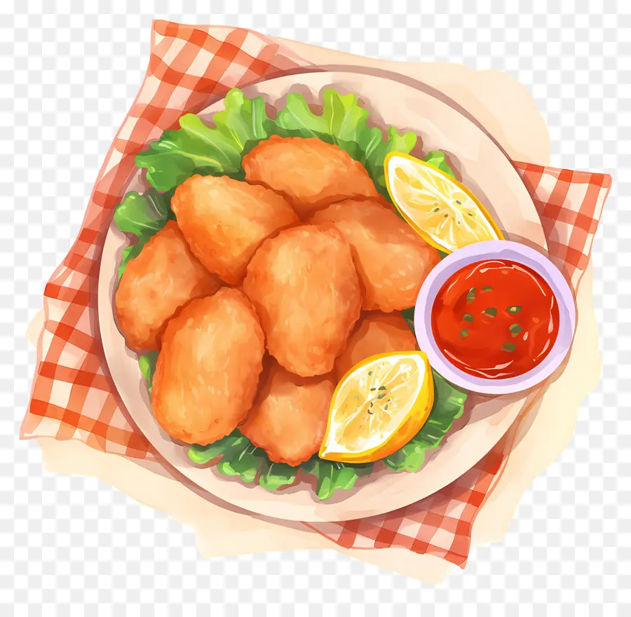 Nugget Ayam Goreng，Nugget Goreng PNG