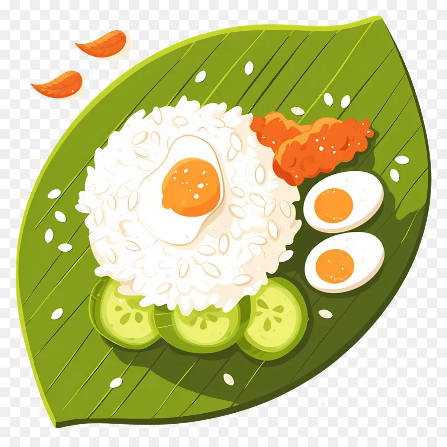 Nasi Lemak，Nasi Dan Telur PNG