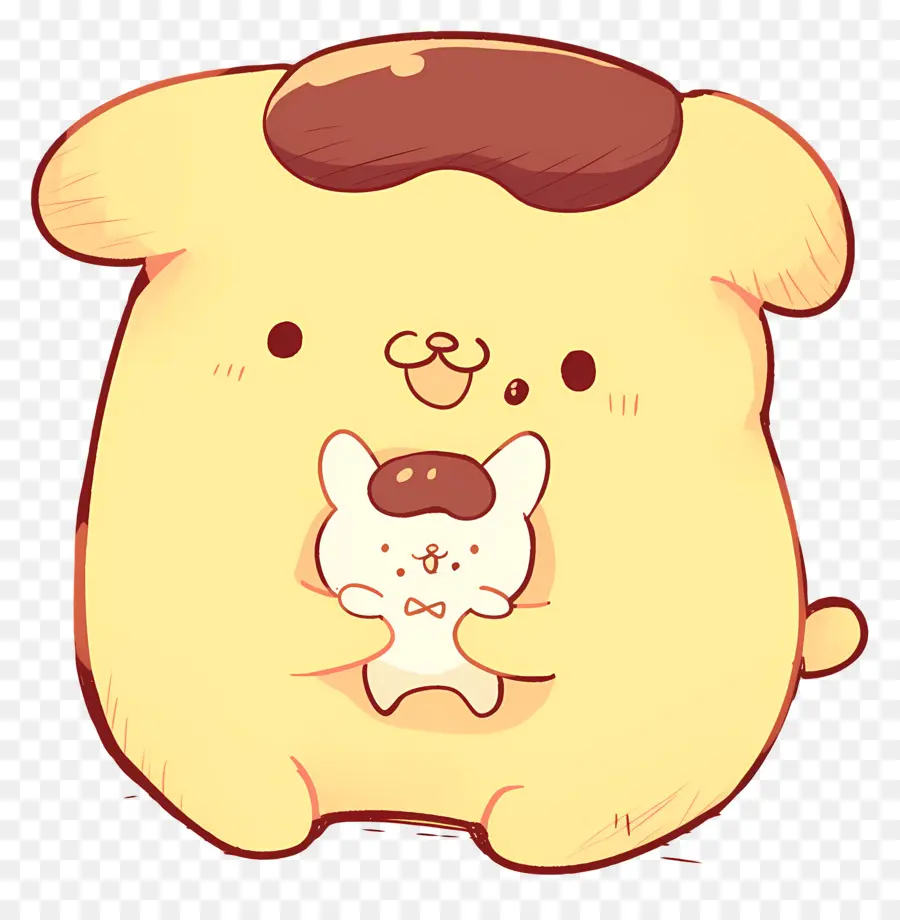 Pompompurin，Anjing Lucu Dengan Mainan PNG