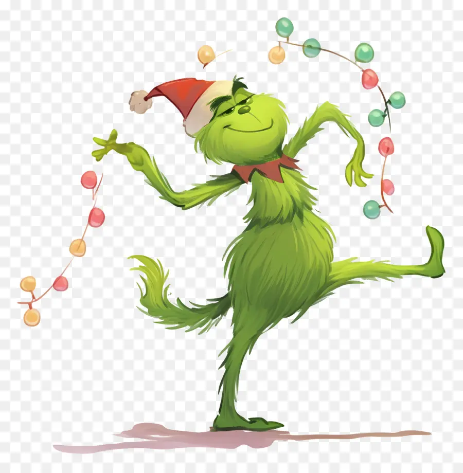 Kartun Grinch，Karakter Hijau PNG