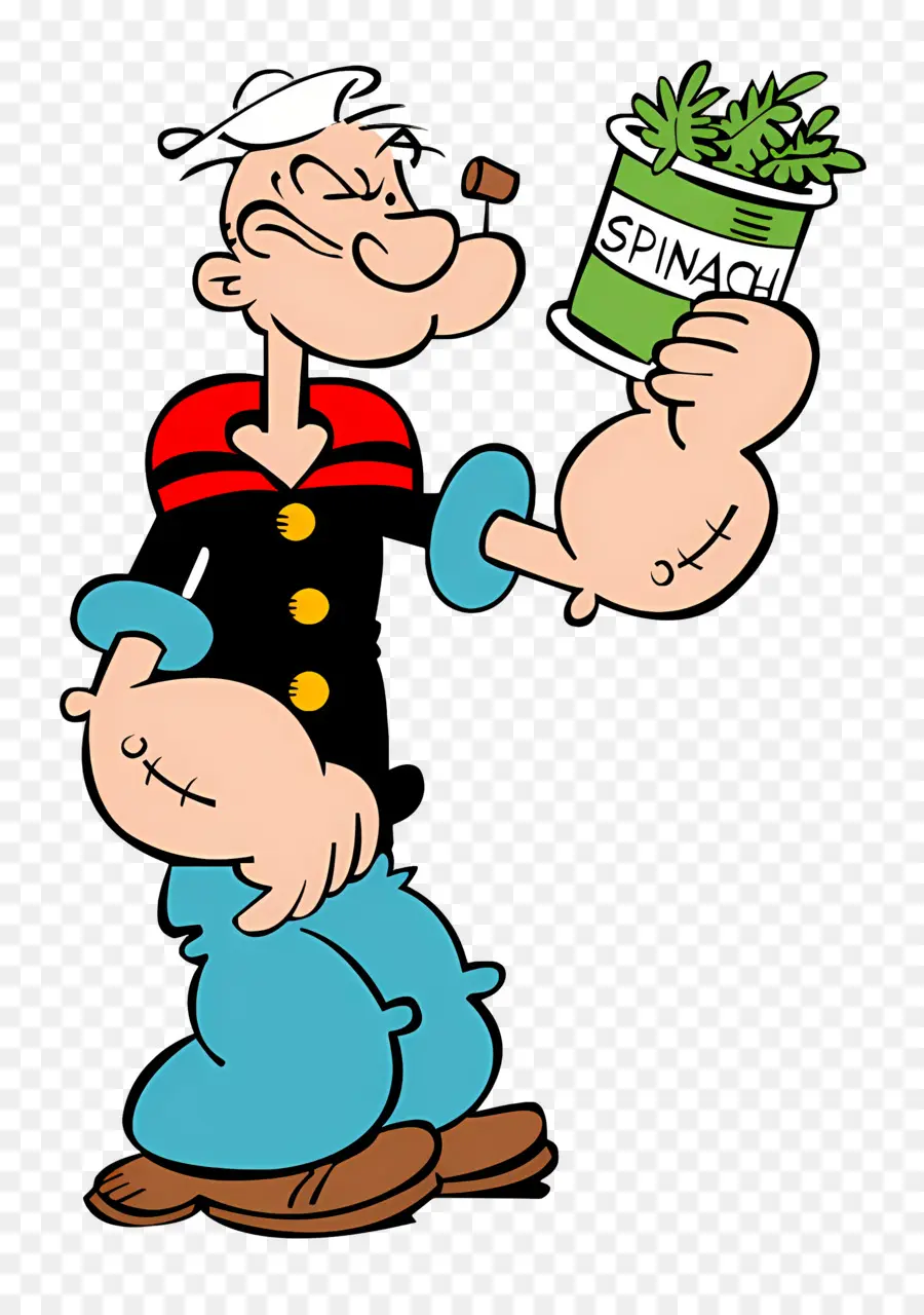 Popeye，Kartun Pelaut Dengan Bayam PNG