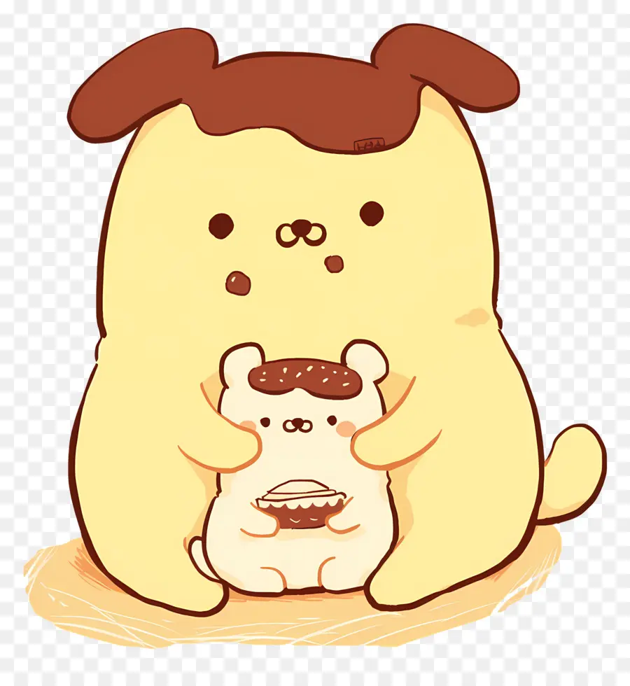 Pompompurin，Anjing Lucu Dengan Makanan Penutup PNG