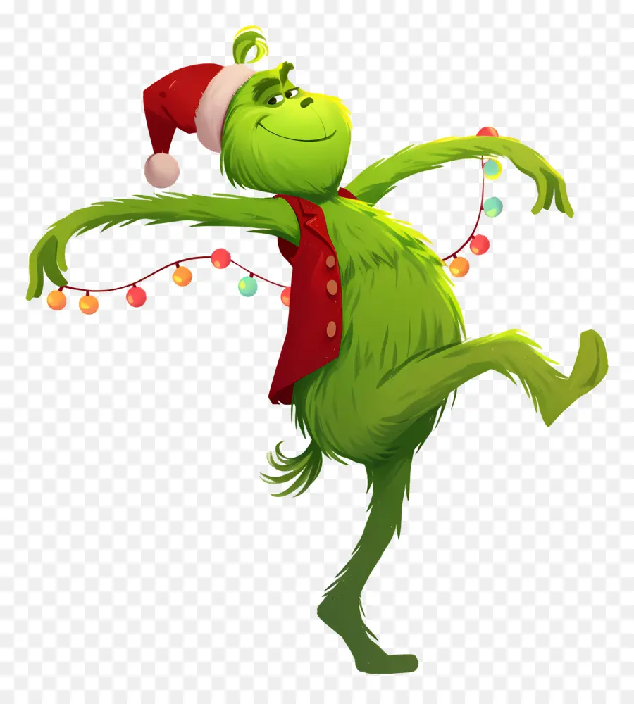 Kartun Grinch，Karakter Hijau PNG