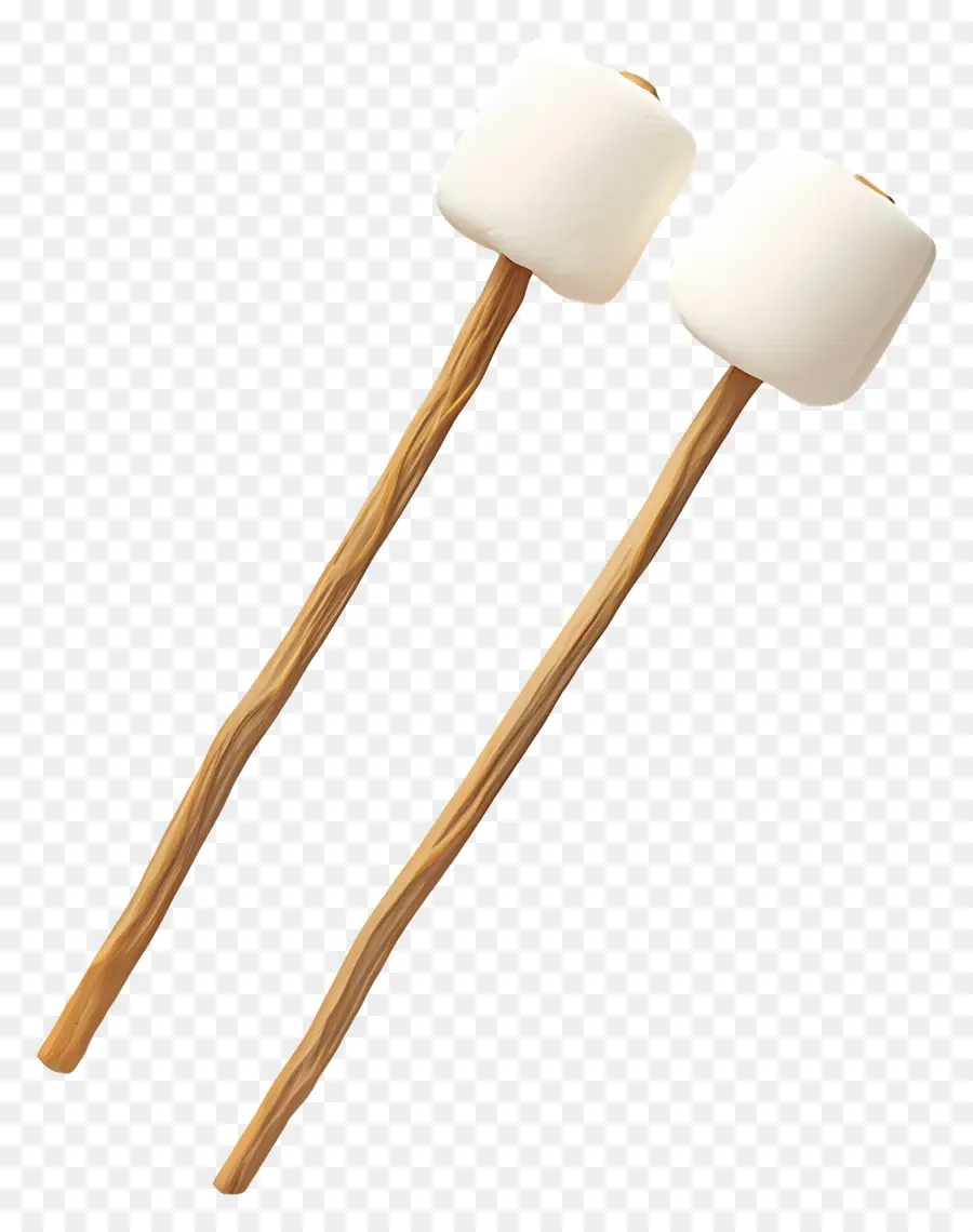 Marshmallow，Marshmallow Di Tongkat PNG