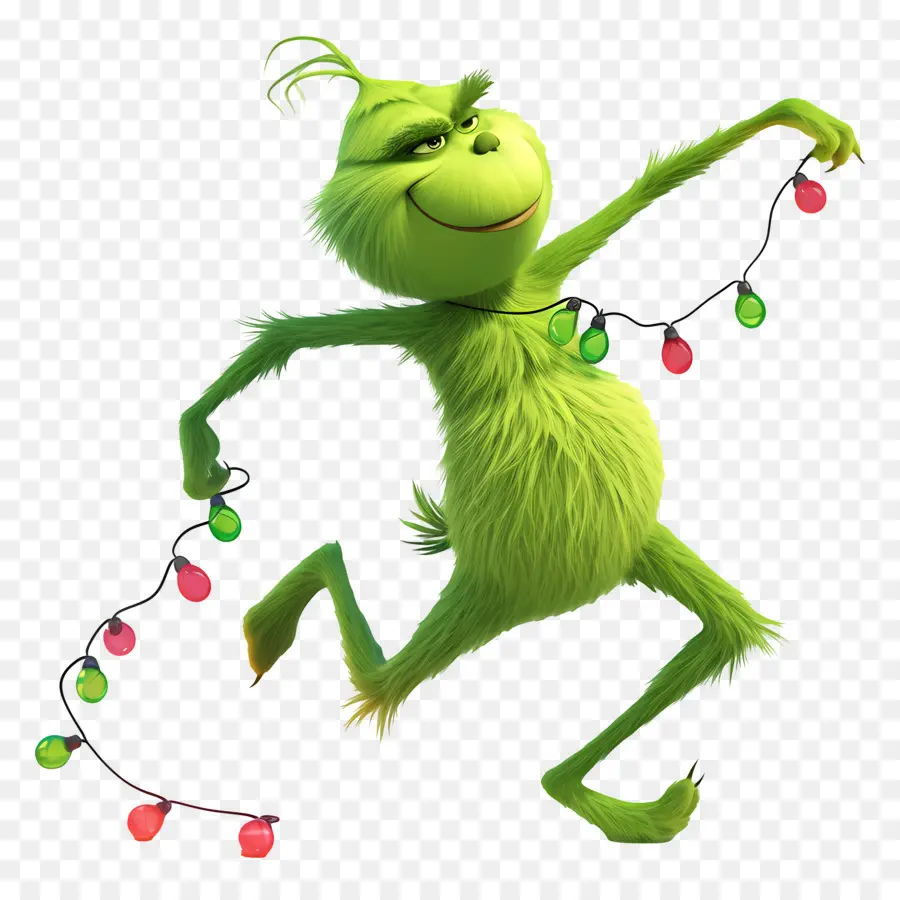 Kartun Grinch，Karakter Hijau PNG