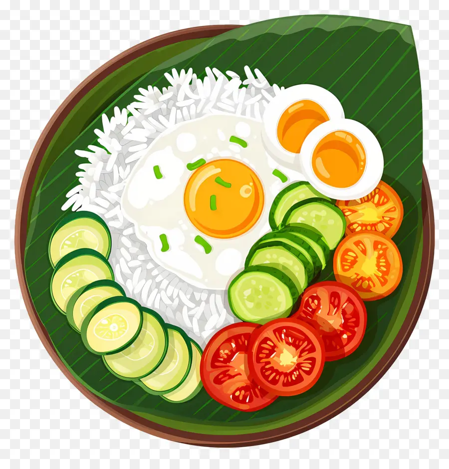 Nasi Lemak，Nasi Dan Telur PNG