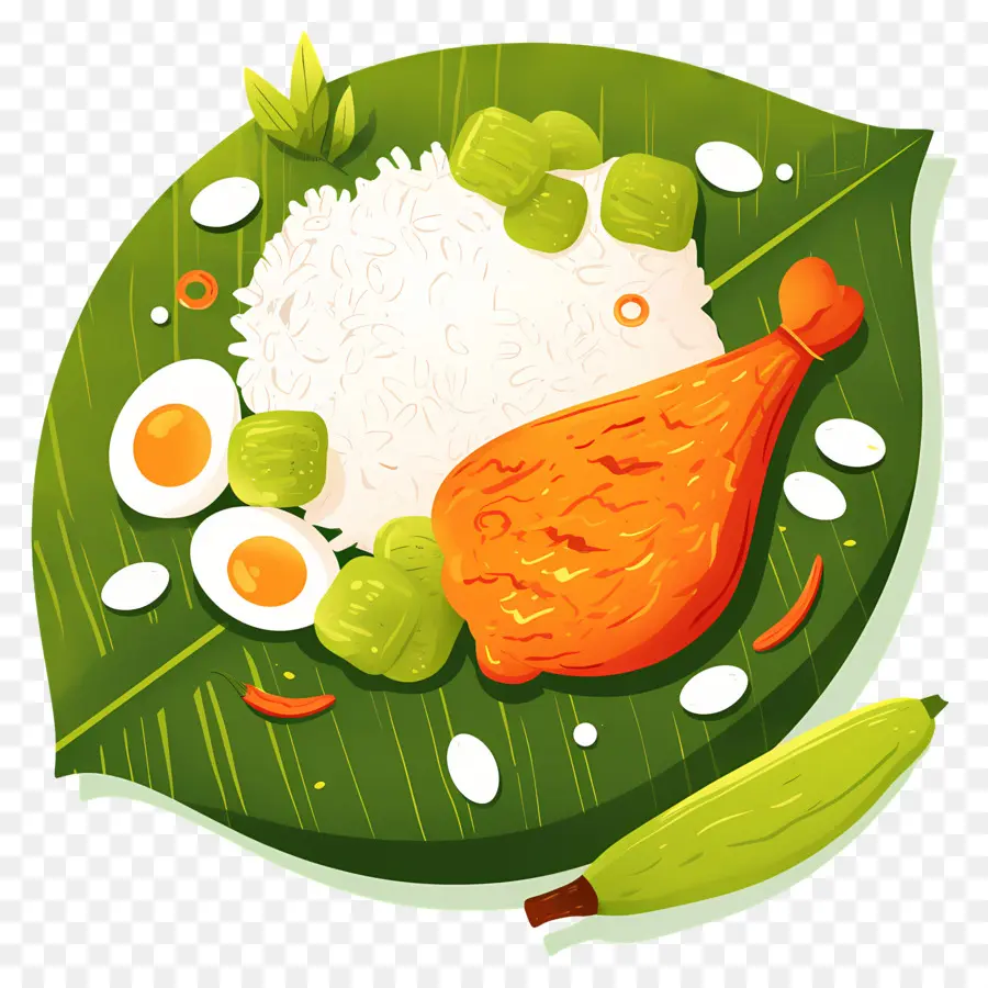 Nasi Lemak，Nasi Dan Telur PNG