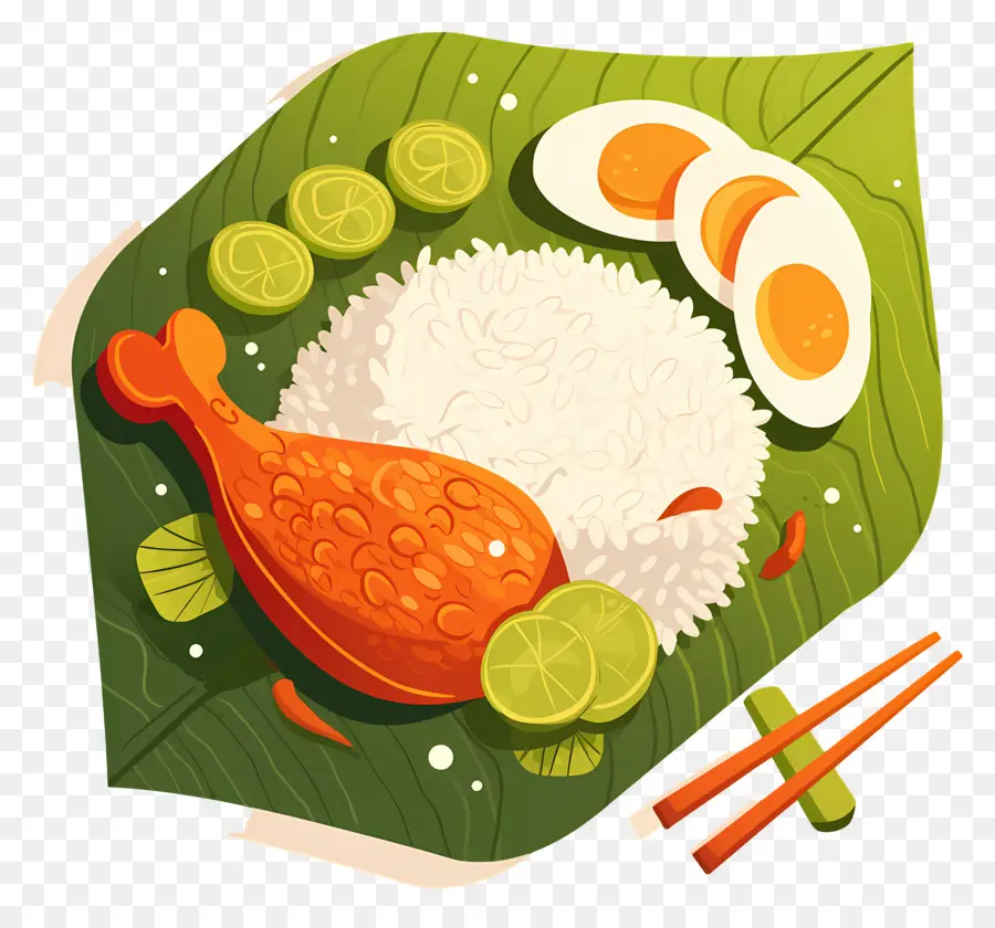 Nasi Lemak，Nasi Dan Ayam PNG