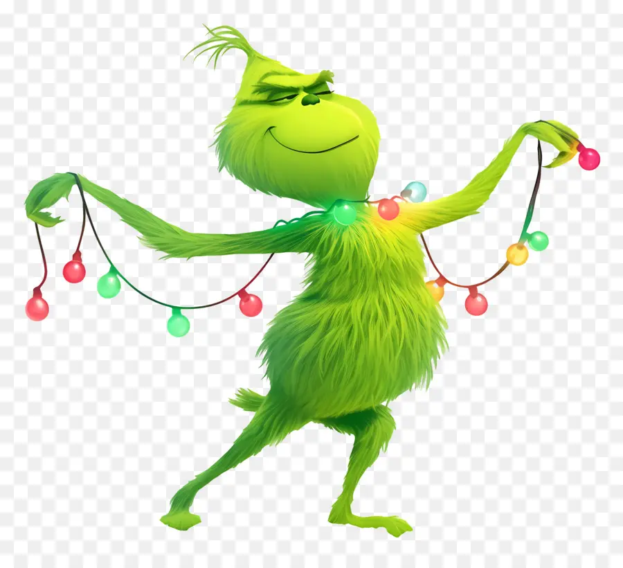 Kartun Grinch，Karakter Hijau PNG