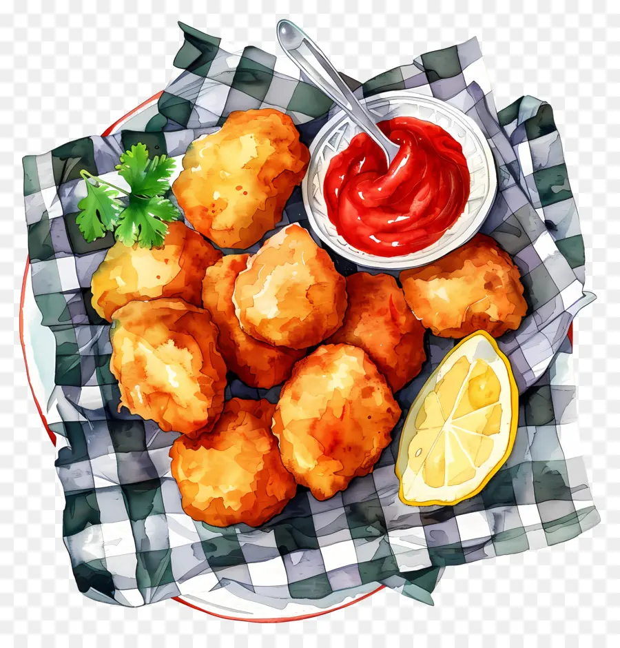 Nugget Ayam Goreng，Nugget Goreng PNG