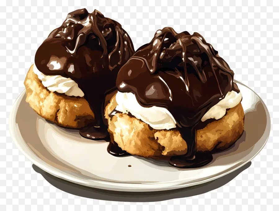 Profiterol，Kepulan Krim PNG