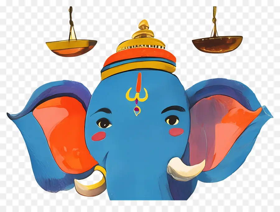 Ganesa Chaturthi，Gajah Biru PNG