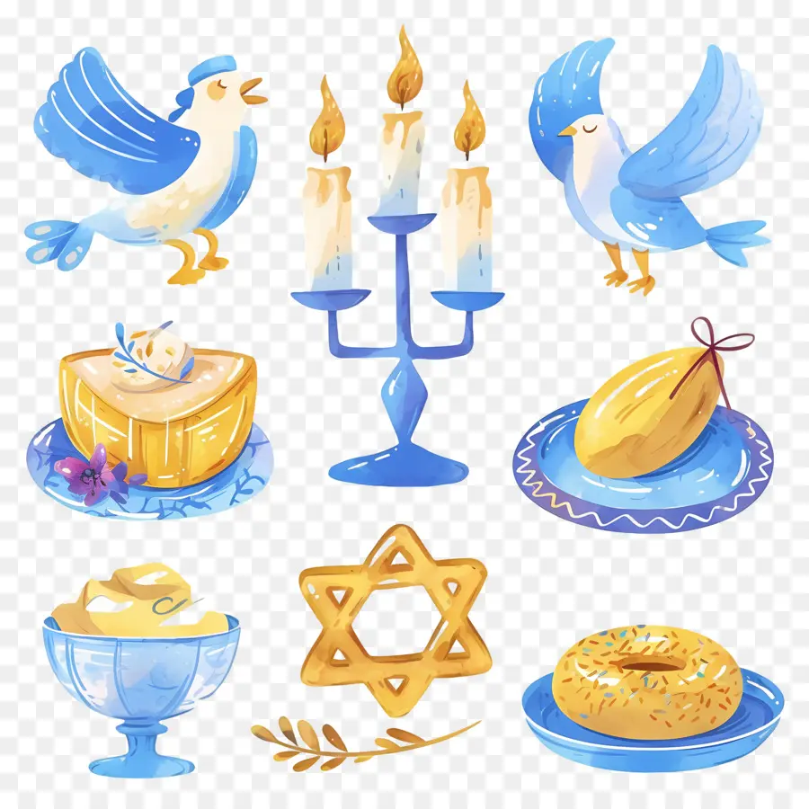 Dekorasi Hanukkah，Simbol Hanukkah PNG