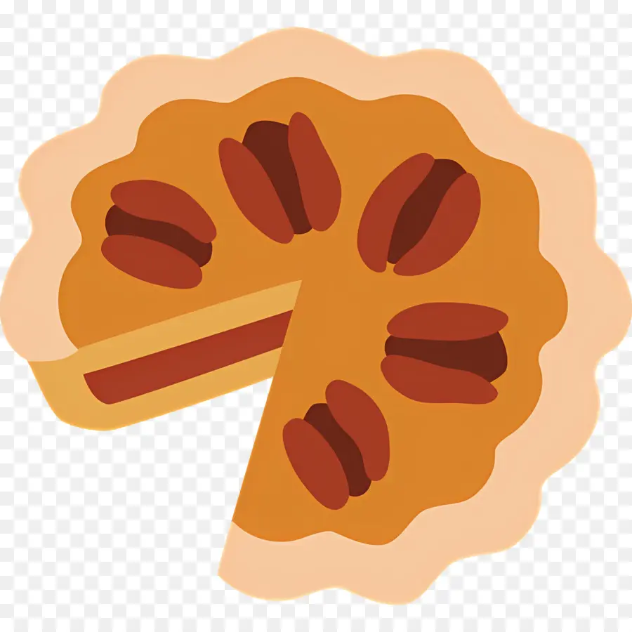 Kue Pecan，Pai Pecan PNG