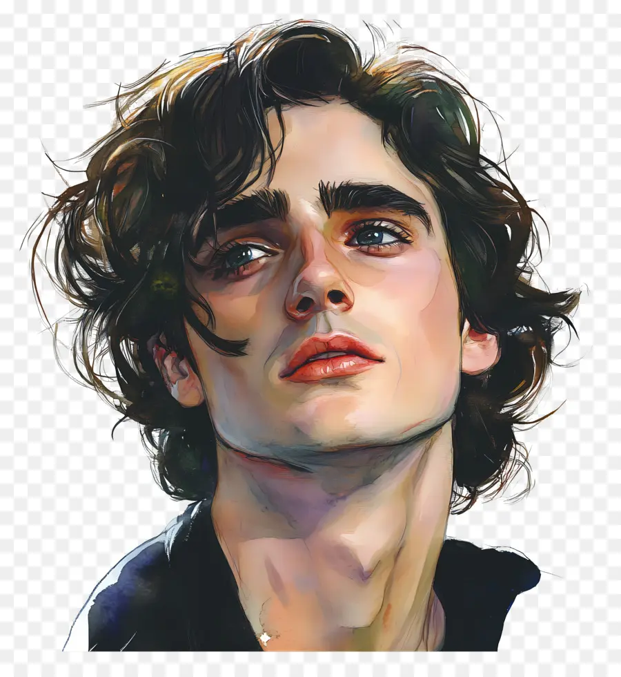 Timothee Chalamet，Potret Artistik Pemuda PNG