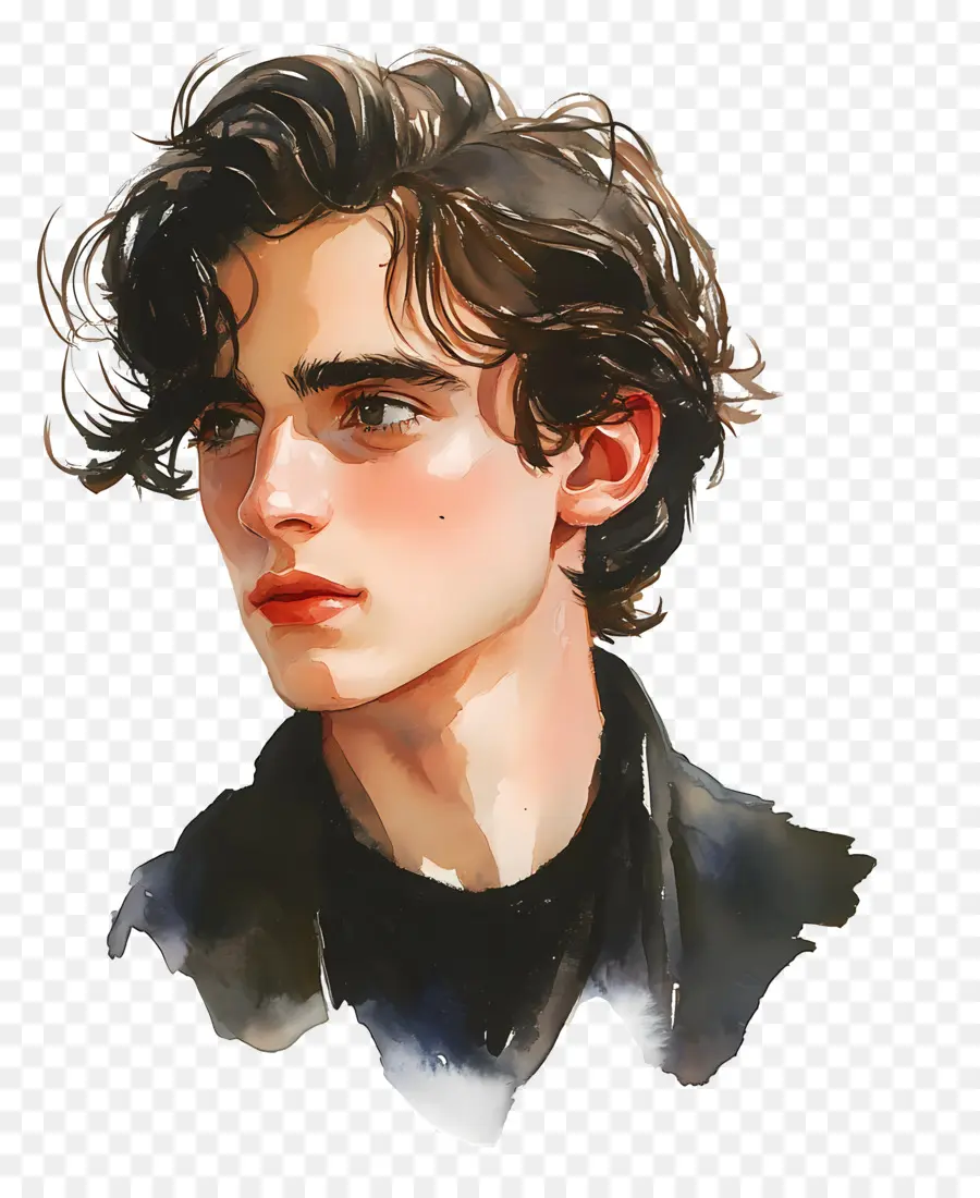 Timothee Chalamet，Potret Artistik Pemuda PNG