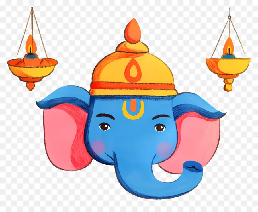 Ganesa Chaturthi，Gajah Biru PNG