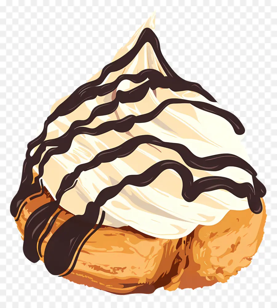 Profiterol，Kue Krim PNG