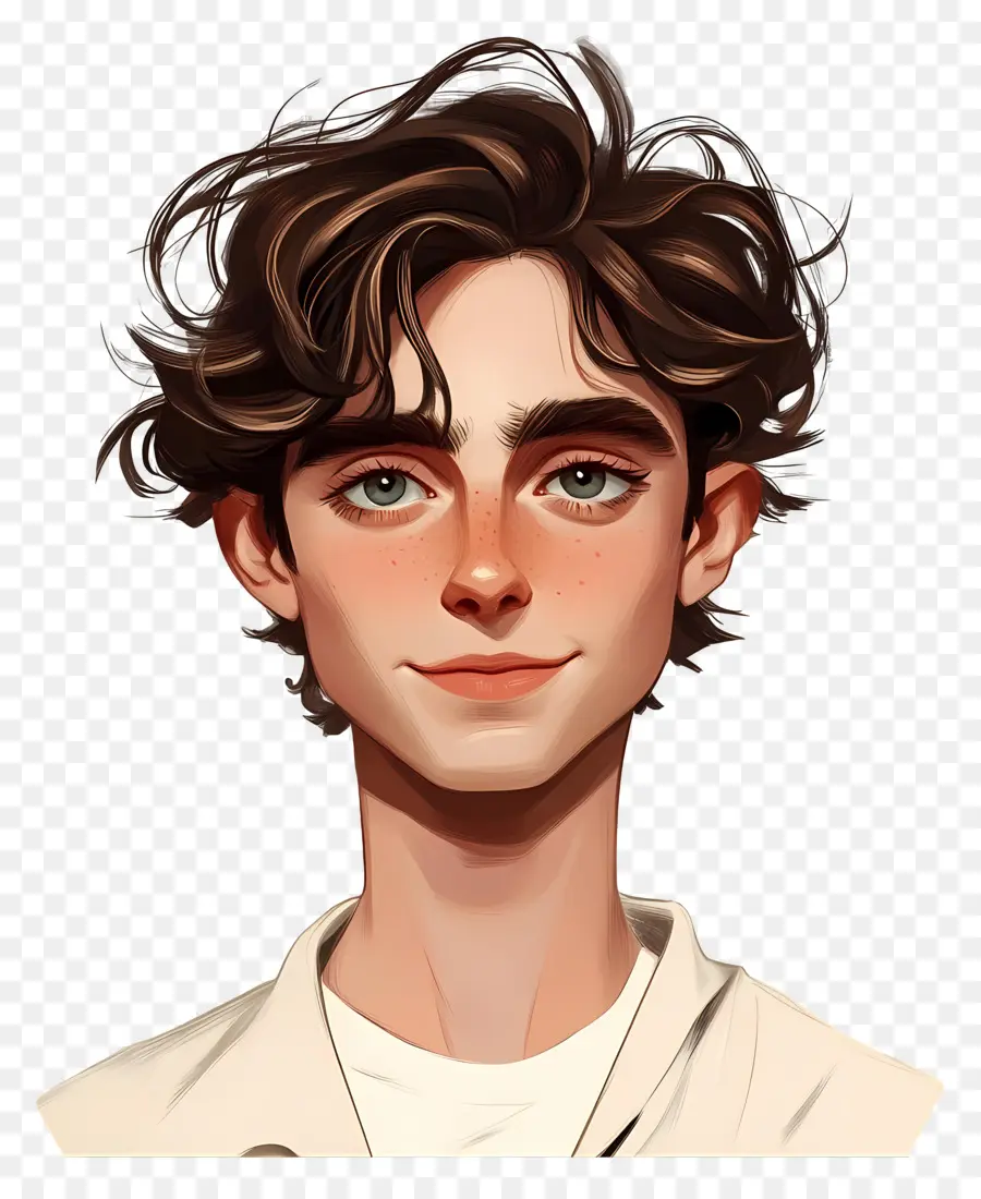 Timothee Chalamet，Ilustrasi Pemuda PNG