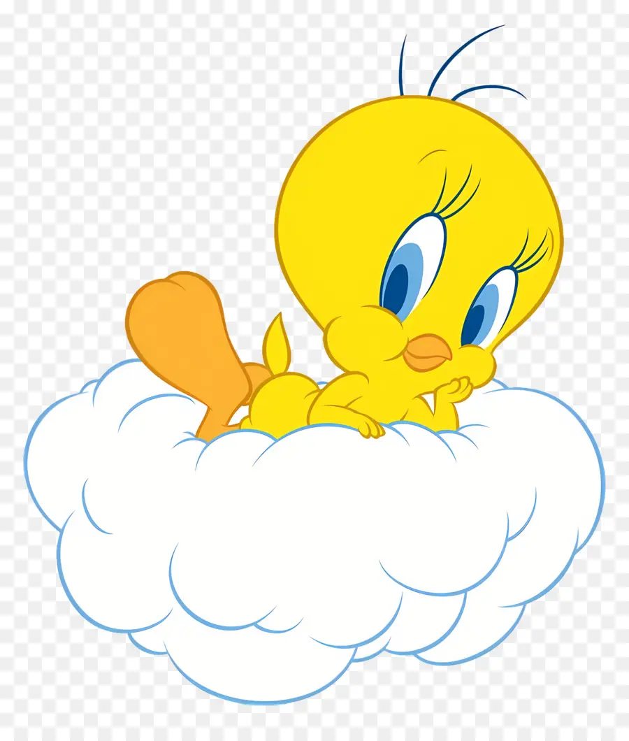 Tweety，Burung Kuning Di Awan PNG