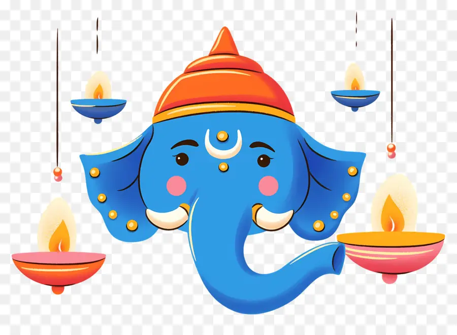 Ganesa Chaturthi，Gajah Biru PNG