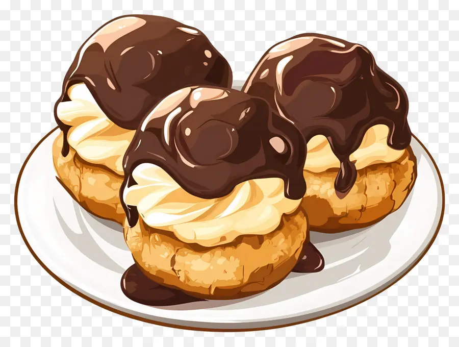 Profiterol，Kepulan Krim PNG