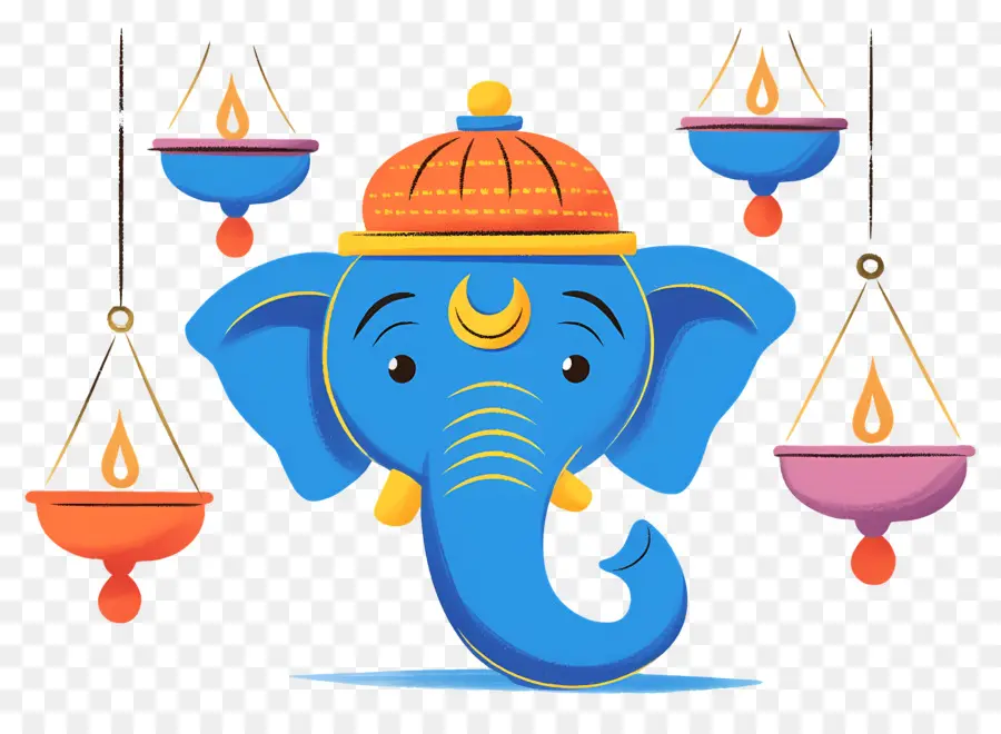 Ganesa Chaturthi，Gajah Biru PNG