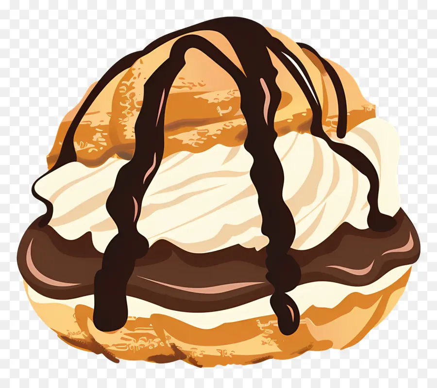 Profiterol，Cokelat PNG