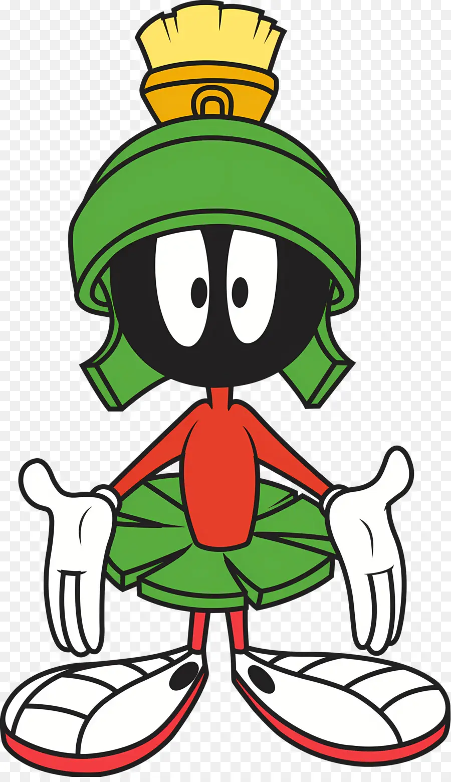 Marvin Si Mars，Karakter Kartun Berdiri PNG