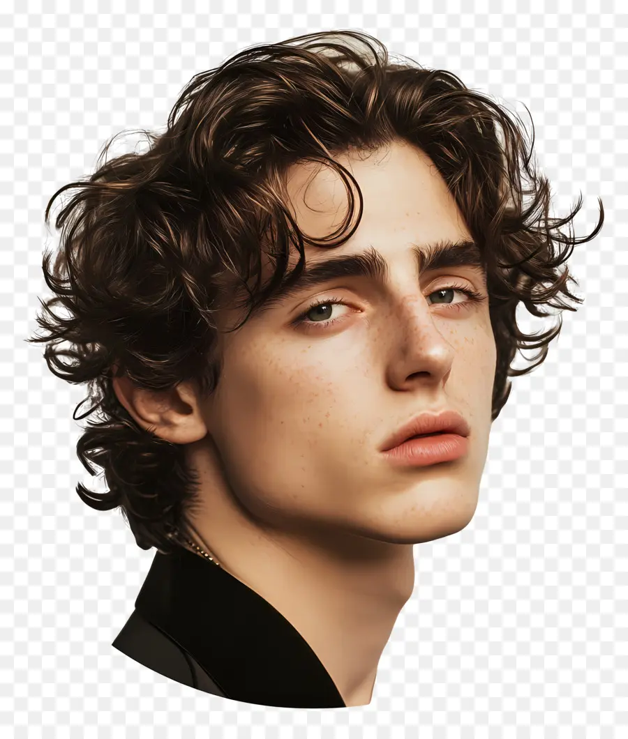 Timothee Chalamet，Potret Realistis Pemuda PNG