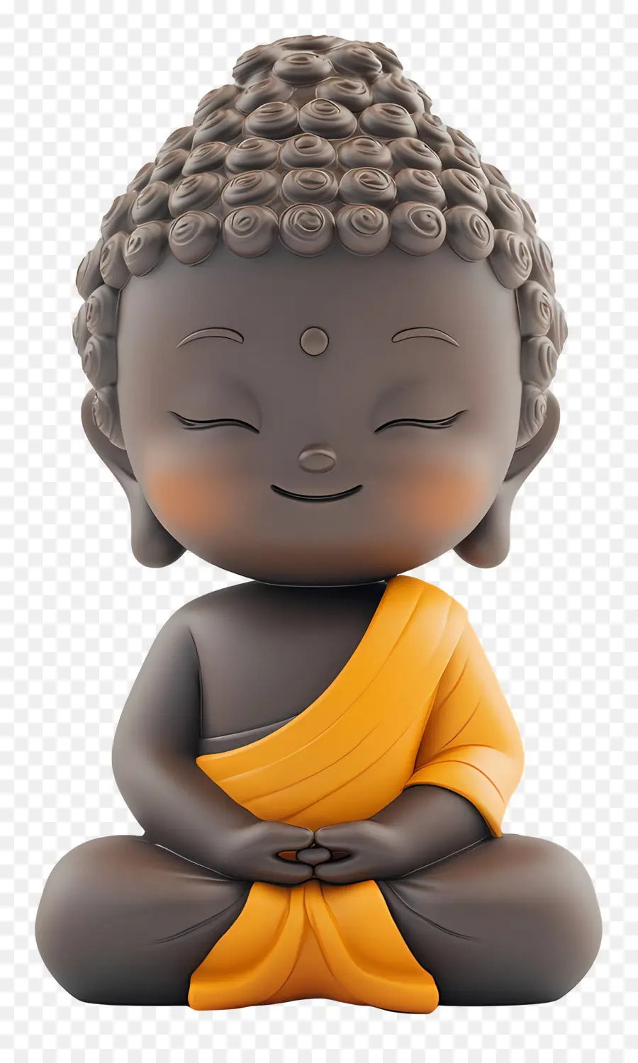 Budha Yang Lucu，Patung Buddha Perunggu PNG