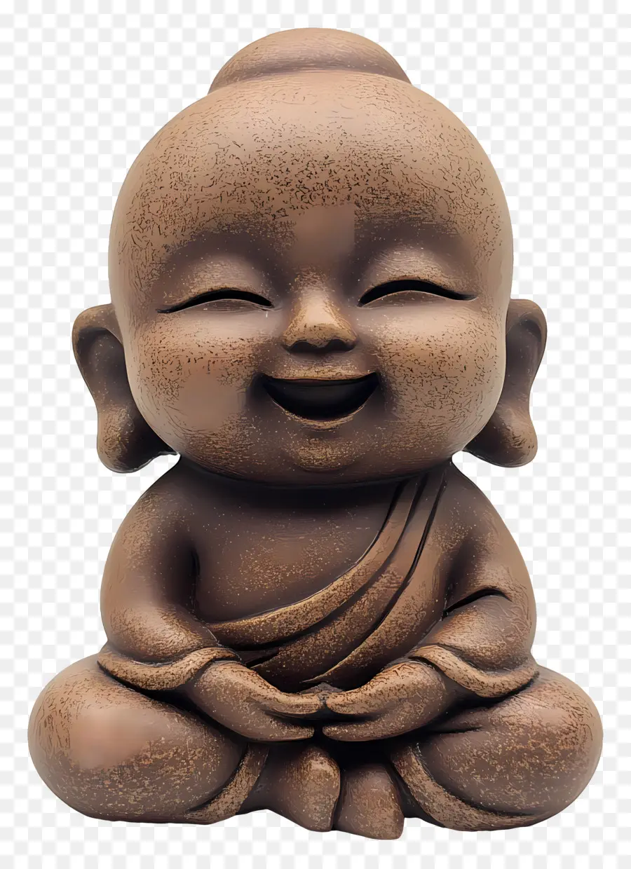 Budha Yang Lucu，Patung Buddha Perunggu PNG