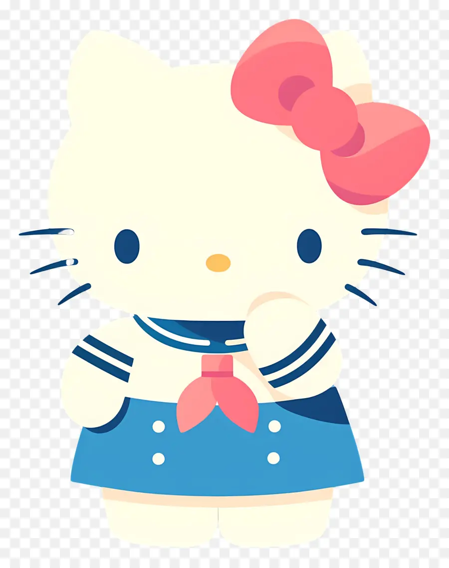 Hello Kitty Yang Lucu，Karakter Lucu Dengan Busur PNG